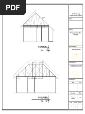 Gambar Potongan  Rangka Atap  Baja  Ringan  AR Production