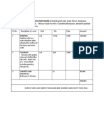 Abstract Estimate For RENOVATION WORK For Building