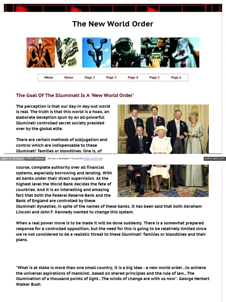 The New World Order | PDF | Biometrics