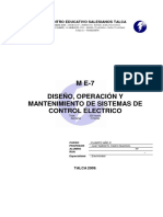 E7 - Diseno, Operacion y Mantenimiento de Sistemas de Control Eletricos PDF