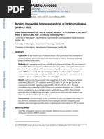 Nicotine From Edible Solanaceae and Risk of Parkinson Disease (ANA-12-1625)