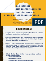 Formulasi Dan Evaluasi Sediaan Tablet Ekstrak Daun Gedi Hijau (Abelmoschus Manihot) Dengan Metode Granulasi Basah