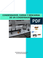 Lab Fisica, Condensador, Carga y de Descarga de Este.