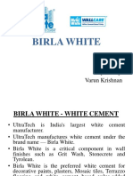 Birla White: Prepared By, Varun Krishnan