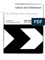 Mathematical and Statistical .' Tables: Property of University of Western Australia