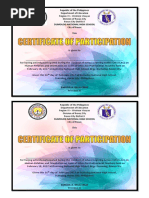 Certificate of Participation-Human Relation and Code of Ethics