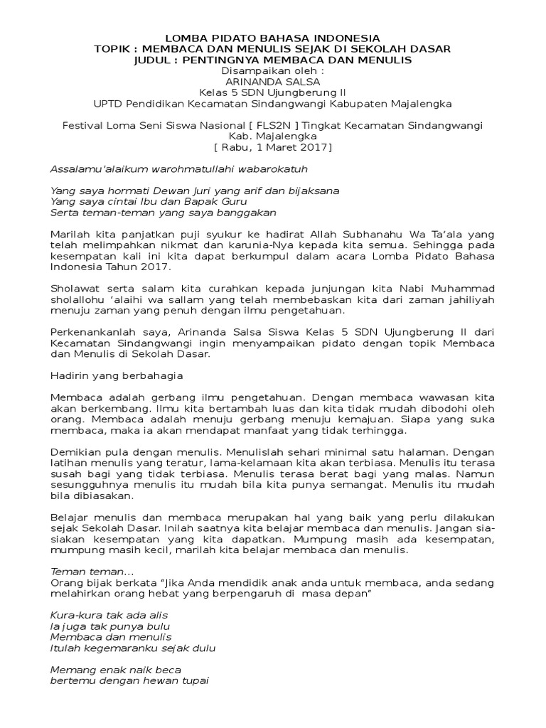 Pidato Bahasa Inggris Tentang Hukum