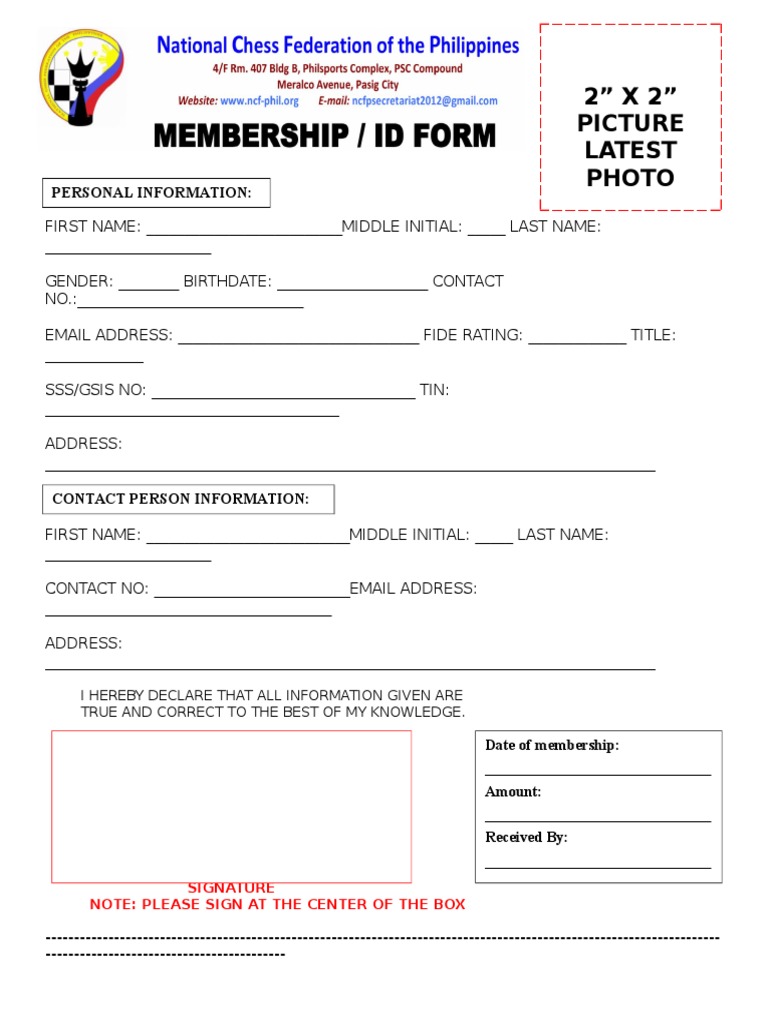 NCFP Membership Form | PDF | Email | Cyberspace