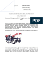 Dampak Mesin Traktor Dibidang Pertanian KLP B, S, P.