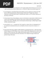 ME4202501 Thermodynamics I, Fall Term 2015 Practice 3