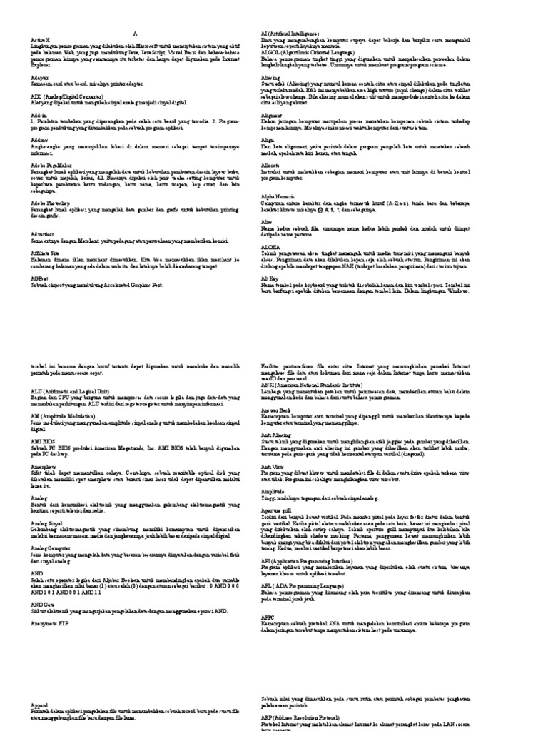 Kamus Komputer | PDF