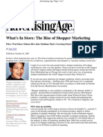 Advertising Age - The Rise of Shopper Marketing