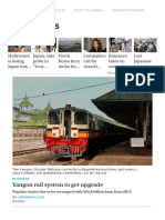 Yangon Rail System To Get Upgrade - The Japan Times PDF