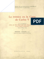 VENEGAS DE HENESTROSA, Luis; ANGLÉS, Higinio - La Música en La Corte de Carlos v. Con La Transcripción Del «Libro de Cifra Nueva Para Tecla, Harpa y Vihuela» de Luys Venegas de Henestrosa. (Alcalá de Henares, 1557)