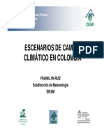 Escenarios CC IDEAM. Franklin R.