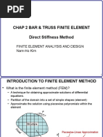 Chap 2 Bar & Truss Finite Element Direct Stiffness Method: Finite Element Analysis and Design Nam-Ho Kim