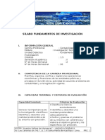 Sílabo Fundamentos de Investigación