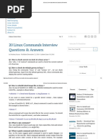 20 Linux Commands Interview Questions & Answers