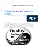 10 Difference Between Quality Assurance and Quality Control