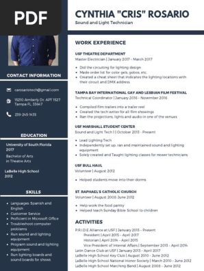 modern resume