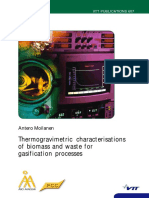 Thermogravimetric Characterisations of Biomass and Waste For Gasification Processes