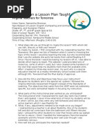 math lesson reflection | Teachers | Educational Technology