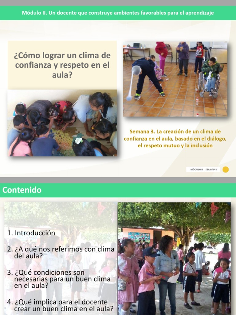 ¿Cómo Lograr Un Clima de Confianza y Respeto en El Aula | Aprendizaje ...