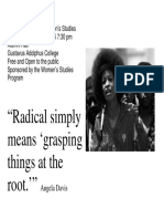 "Radical Simply Means Grasping Things at The Root.'": Angela Davis
