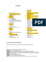 Comandos do Autocad