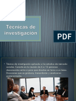 Técnicas de Investigación