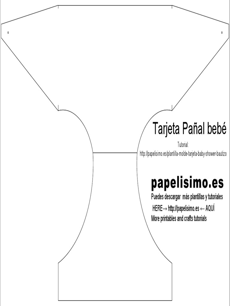 Molde Tarjeta Pañal Baby Shower PDF | PDF | Crecimiento personal y  profesional, image size:768x1024