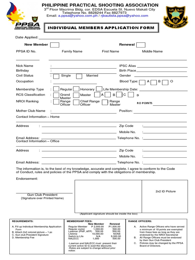 PPSA Membership Application Guide | PDF | Business