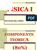 Políticas de Curso Física I