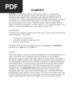Nursing Care Plan Clubfoot Or Talipes Equinovarus Pdf Epidemiology Health Care