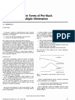 Seismic Inversion in Terms Pre-Stack Migration and Multiple Elimination