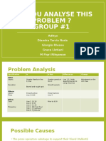 Can You Analyse This Problem ? Group #1: Adityo Diandra Tarcia Nada Giorgio Rivano Grace Listiani M Fiqri Rihyawan