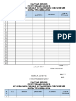 Daftar Hadir Kader Dan Notuln Rapat