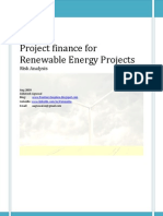 Project Finance Renewable Energy Projects Risk Analysis