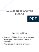 Training Need Analysis (TNM