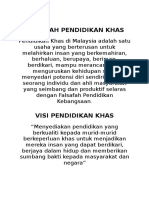 Falsafah Pendidikan Khas