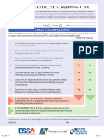 Essa Pre Screening Tool