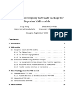 MATLAB Package Guide for Bayesian VAR Models