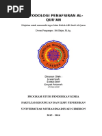 Download METODOLOGI PENAFSIRAN AL-QURANdocx by Mela Azah SN350384730 doc pdf