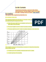 Selection of An Air Curtain: (See Charts For Numbers)