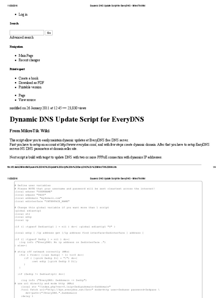 Dynamic DNS Update Script For EveryDNS - MikroTik Wiki | PDF | Domain ...