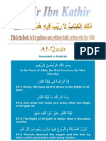 Tafsir Ibn Kathir - 097 Qadr