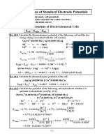 Standard Potentials and Electrochemical Calculations