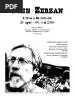 Zerzan Brosura Uz Turneju 2005
