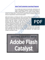Adobe Flash Catalyst Tool Customized Learning Program