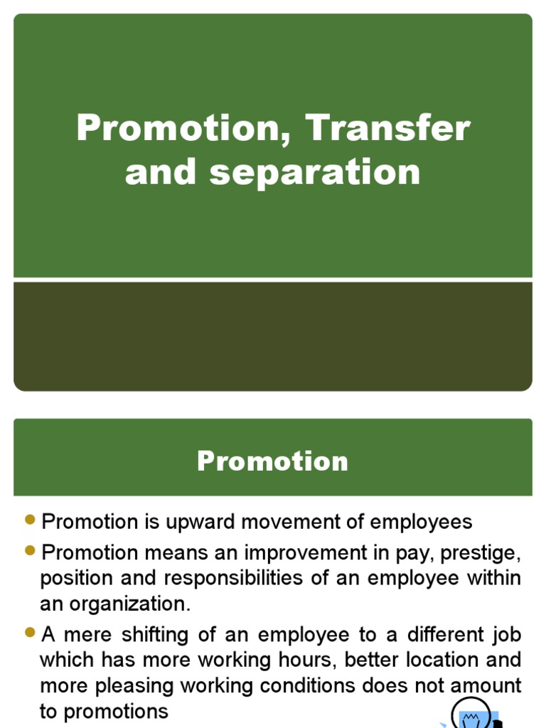 Promotion vs. Transfer in HRM | PDF | Layoff | Employment